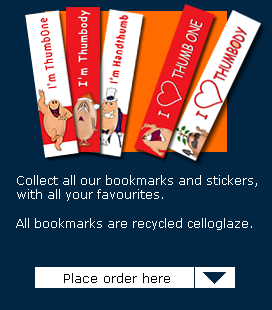 Purchase Thumbody Bookmarks & Stickers